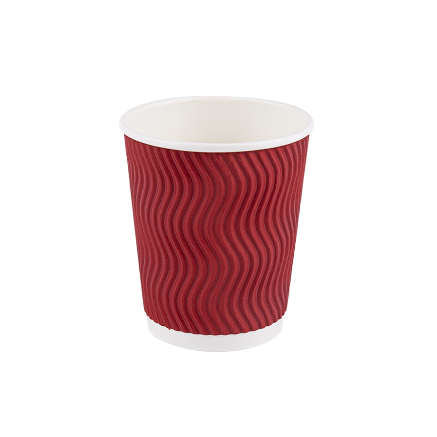 8oz  'S' Ripple Wall Paper Cup