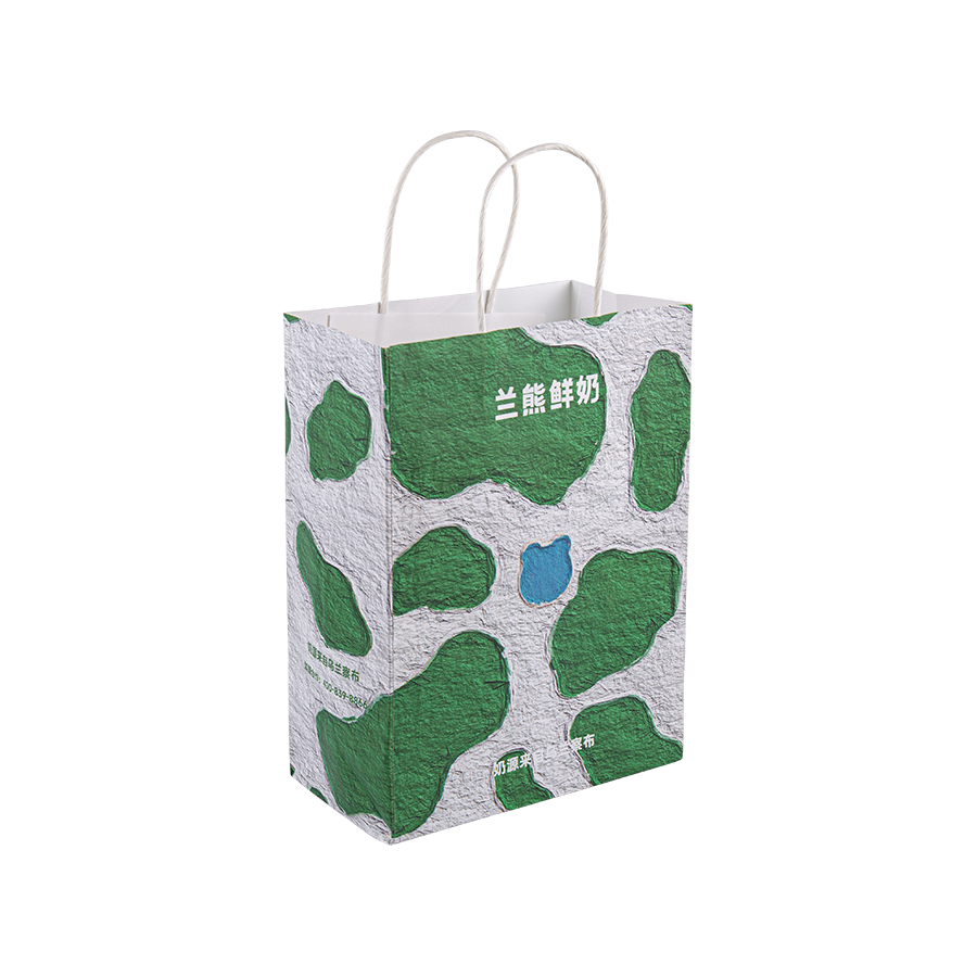 Large U-Shaped Opening Inner-Fold Bag With Round Rope Kraft Paper Bag Large U-Shaped Opening Inner-Fold Bag With Round Rope Kraft Paper Bag