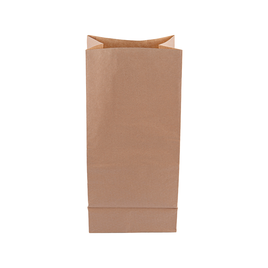 Customizable Size Food-Grade Kraft Square-Bottom Paper Bags