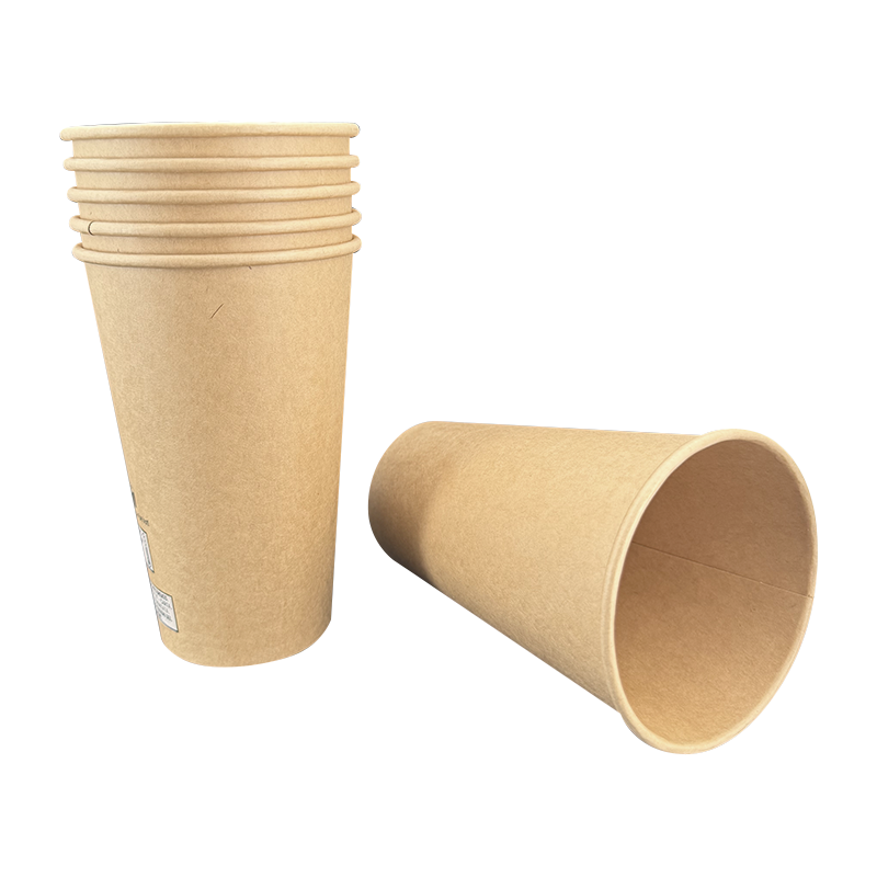 16oz Kraft Paper Double-Walled Rolled-Rim Paper Cup