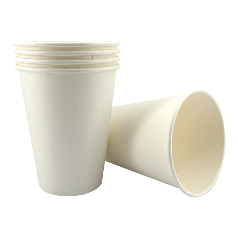 12oz White Food-Grade Bleached Paper Disposable Hot Drink Paper Cups
