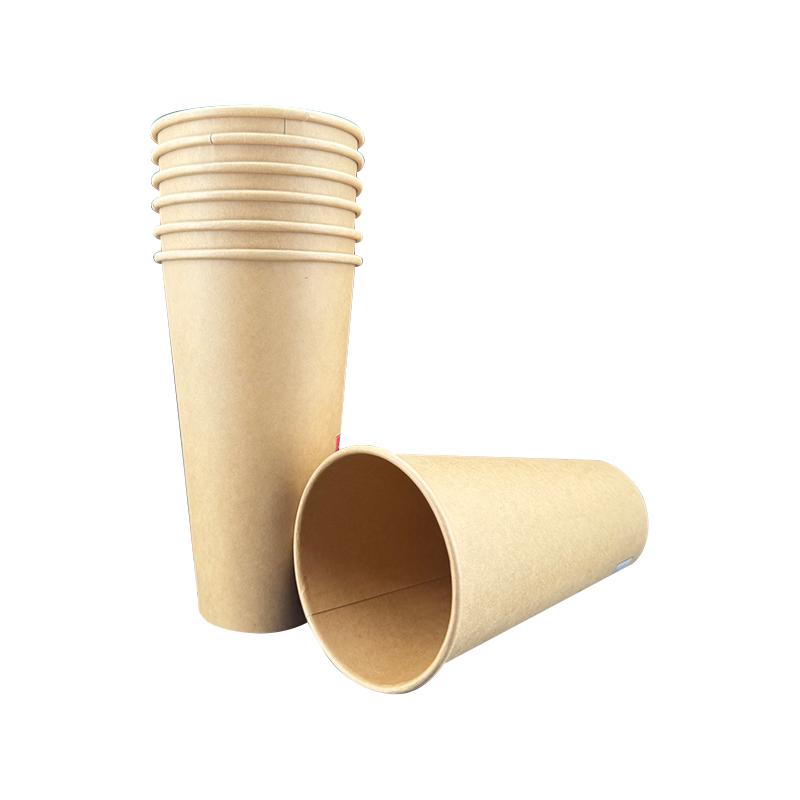 21oz Kraft Paper Double-Walled Rolled-Rim Paper Cup