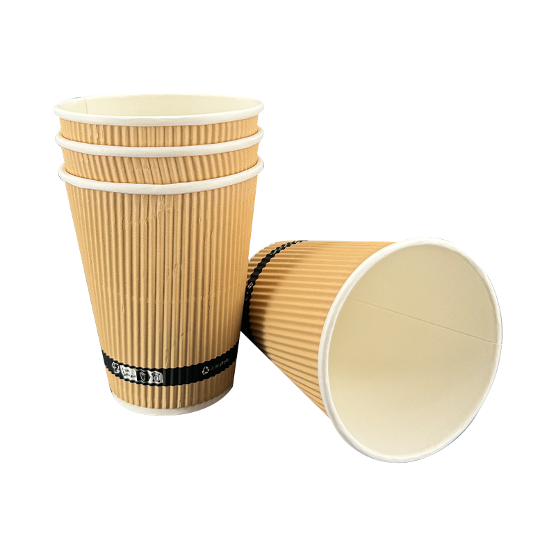 12oz Corrugated Double-Walled Insulated Disposable Paper Cups