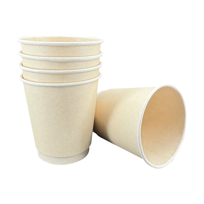 10oz Light Brown Disposable Paper Cups For Hot Drinks (Made From Virgin Pulp)