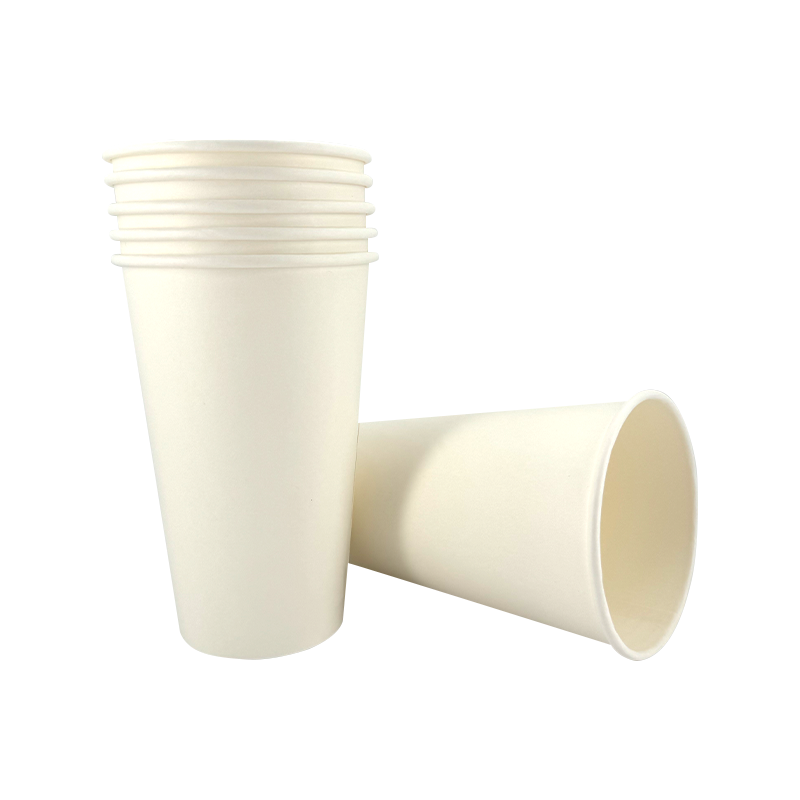 16oz White Food-Grade Bleached Paper Disposable Hot Drink Paper Cups